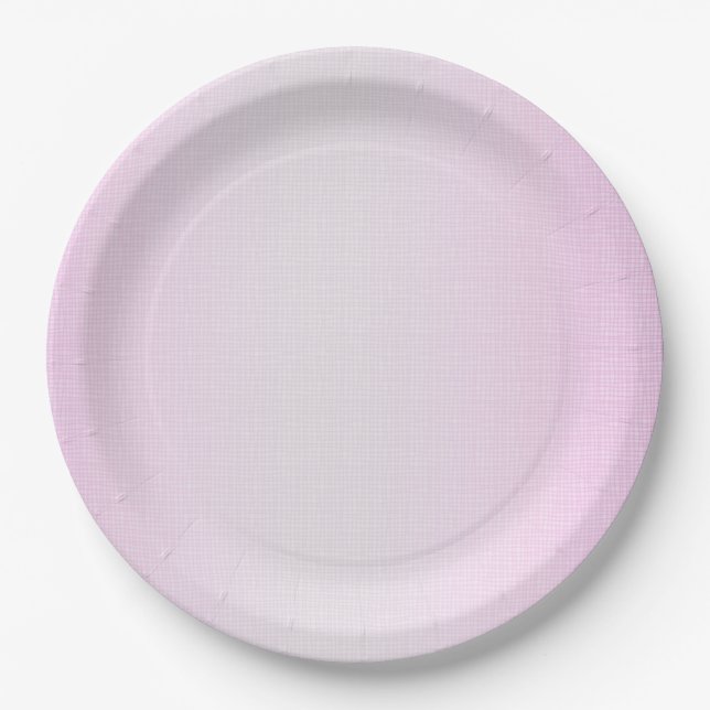 Purple Glitter Confetti Faux Foil Paper Plates (Front)