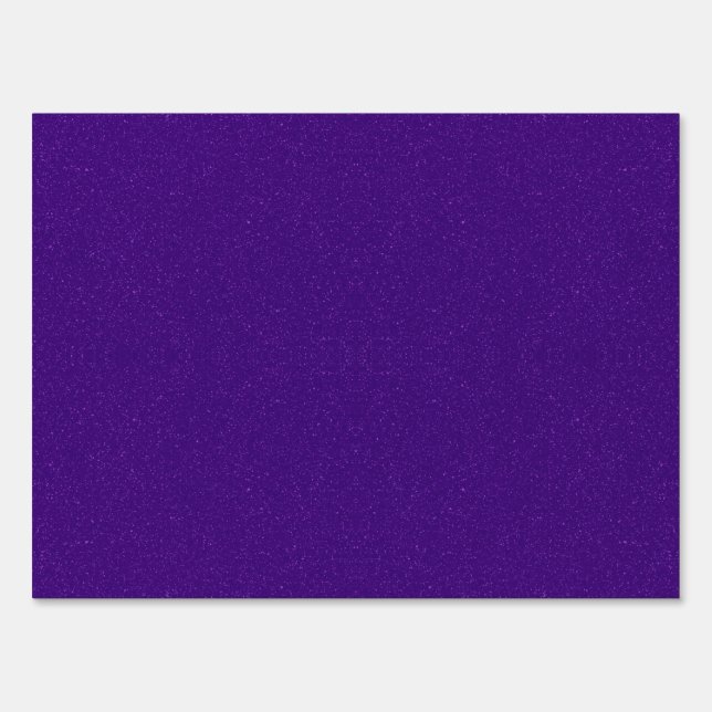 Purple Glitter Custom Yard Sign (Front)