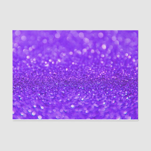 Purple Glitter Design  Tissue Paper (Front)