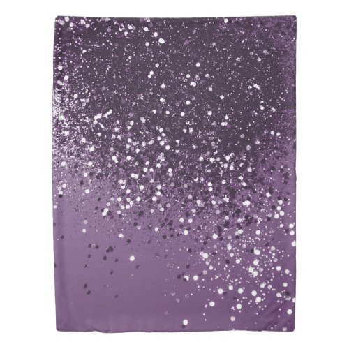 PURPLE Glitter Dream 1 shiny Duvet Cover