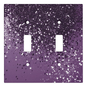 PURPLE Glitter Dream #1 #shiny Light Switch Cover