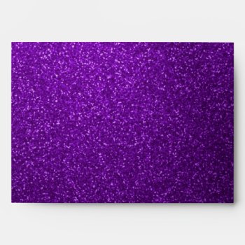 Purple Glitter Envelope by youreinvited at Zazzle