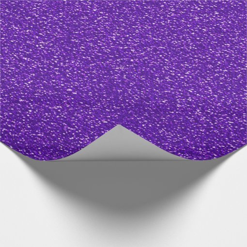 Purple Glitter Gift Wrap Zazzle