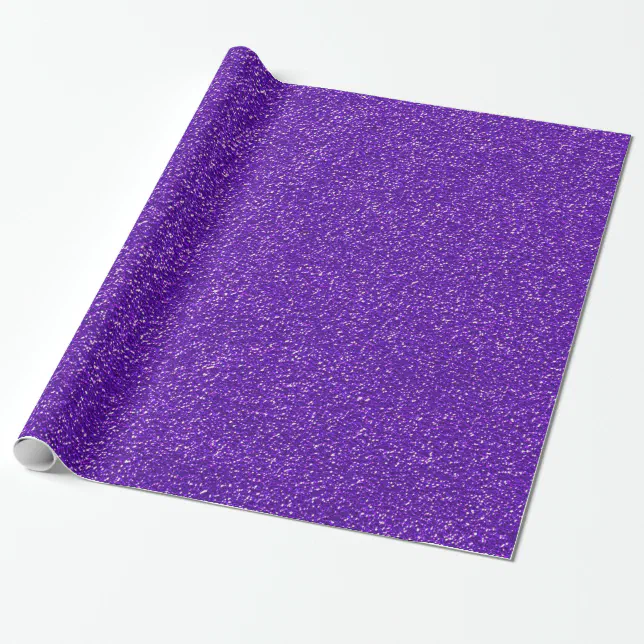 Purple Glitter Gift Wrap Zazzle