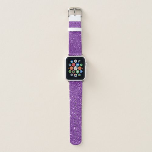 Purple Glitter Glam Sparkle Girly Apple Watch Band