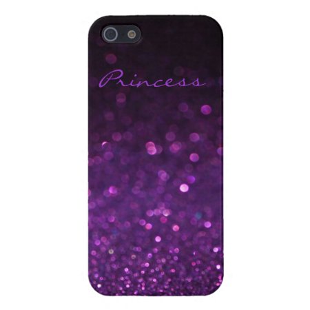 Purple Glitter Iphone 5/5s Case