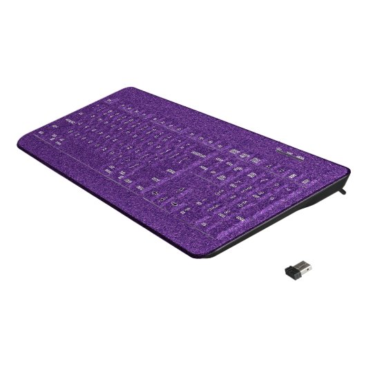 Purple Glitter Keyboard (Angled)