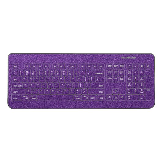 Purple Glitter Keyboard (Front)