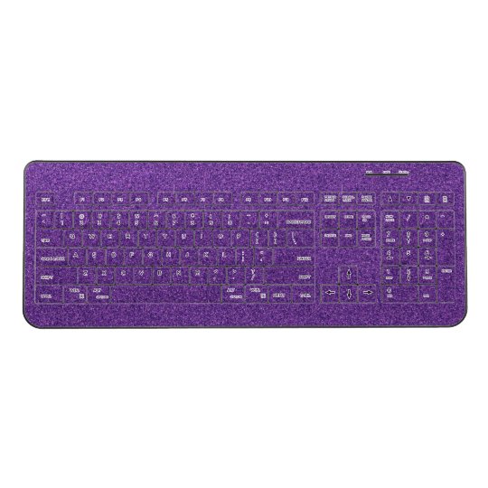 Purple Glitter Keyboard