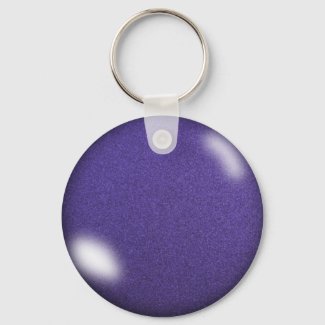 Purple Glitter Keychain