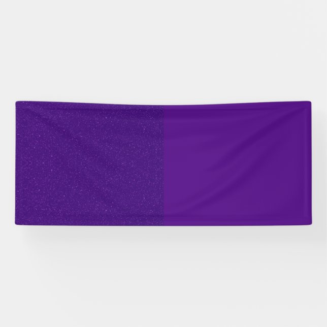 Purple Glitter Left Accent Banner – Customizable (Horizontal)
