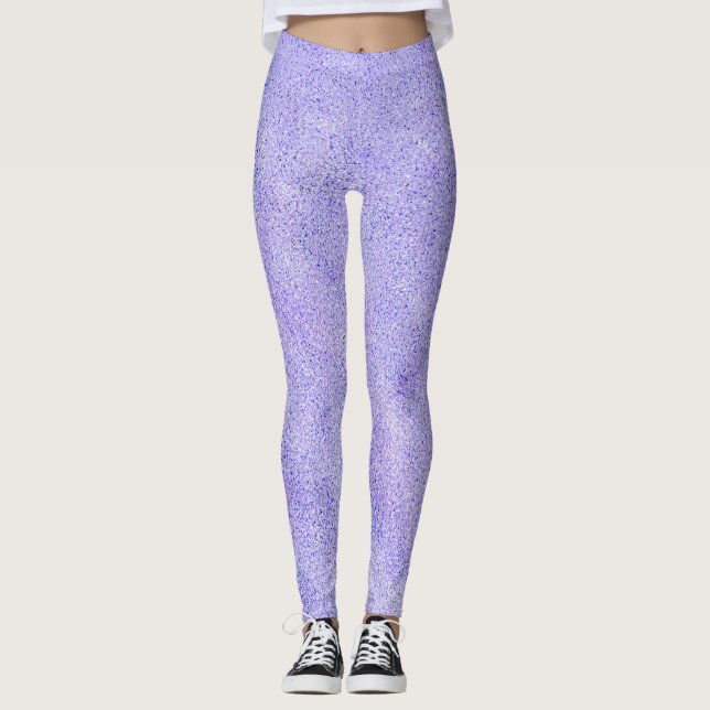 Purple Glitter Leggings (Front)