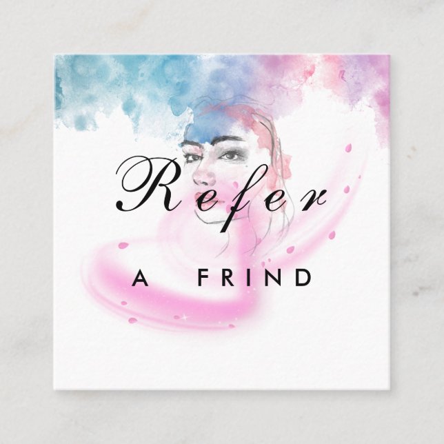 Purple Glitter Luxury Drip Salon Discount Card (Front)