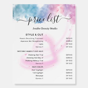 Purple Glitter Luxury Drip Salon Foam Board