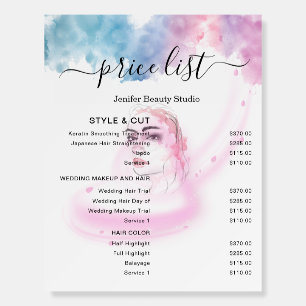 Purple Glitter Luxury Drip Salon Foam Board