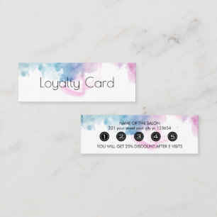Purple Glitter Luxury Drip Salon Loyalty Card
