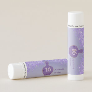 Purple Glitter Mademoiselle Paris Boutique Lip Balm