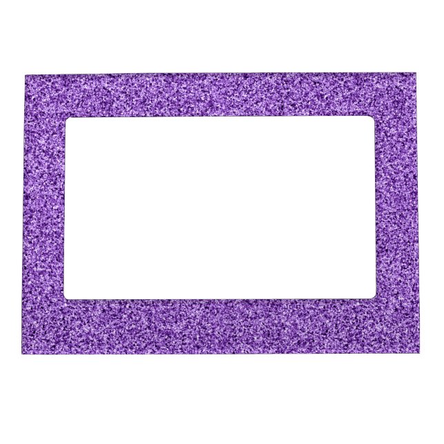 Purple glitter magnetic photo frame (Front)