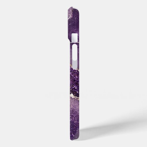 Purple Glitter Marble Phone Case