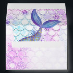 Purple Glitter Mermaid  Envelope<br><div class="desc">Purple Glitter Mermaid Envelope</div>