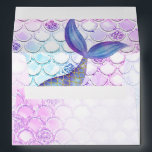 Purple Glitter Mermaid  Envelope<br><div class="desc">Purple Glitter Mermaid Envelope</div>