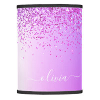 Purple Glitter Metal Monogram Name