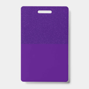 Purple Glitter Noise Custom Badge