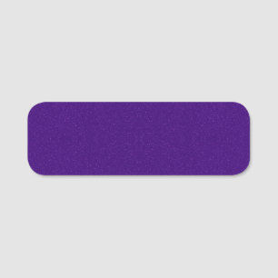Purple Glitter Noise Name Tag – Customizable