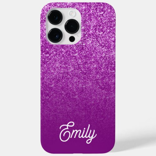 Purple Glitter Ombre Case_Mate iPhone 14 Pro Max Case