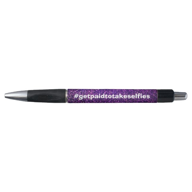 purple glitter pen (Front)