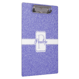 Purple Glitter Personalized Clipboard