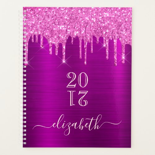 Purple glitter pink appointment book 2025 planner