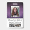 Purple Glitter Professional CNA Nurse Photo Name