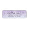 Purple Glitter Return Address Label