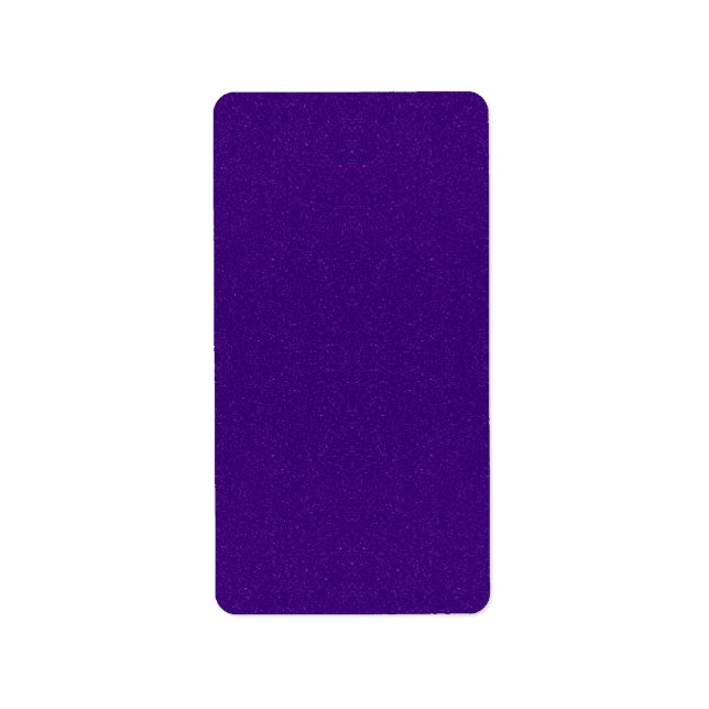 Purple Glitter Return Address Labels – Customize (Front)