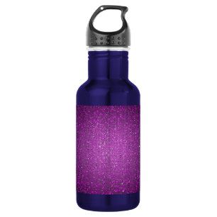 Purple Glitter Sequin Disco 32. oz. Stainless Steel Water Bottle