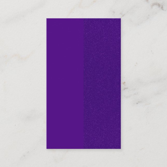 Purple Glitter Side‑Stripe Enclosure Card (Front)