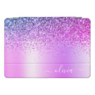 Purple Glitter Sparkle Glam Metal Monogram Name iPad Pro Cover Purple Glitter Sparkle Glam Metal Monogram Name iPad Pro Cover