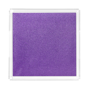 Purple Glitter, Sparkle, Glitter Background Acrylic Tray