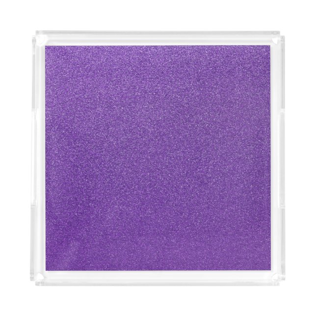 Purple Glitter, Sparkle, Glitter Background Acrylic Tray (Front)