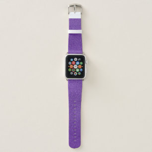 Purple Glitter, Sparkle, Glitter Background Apple Watch Band