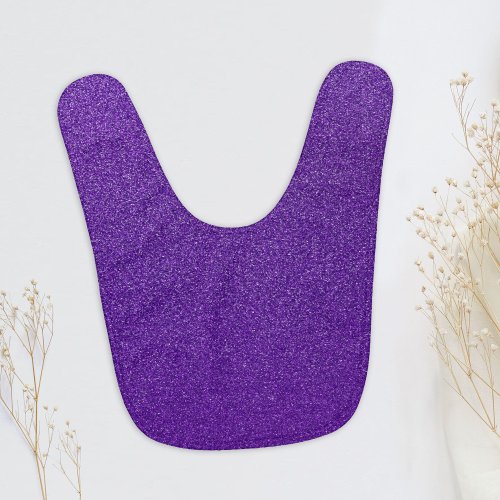 Purple Glitter Sparkle Glitter Background Baby Bib