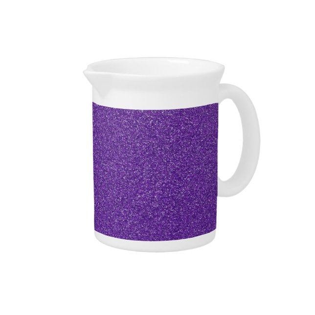 Purple Glitter, Sparkle, Glitter Background Beverage Pitcher (Right)