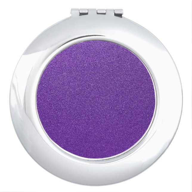 Purple Glitter, Sparkle, Glitter Background Compact Mirror (Front)