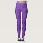 Purple Glitter, Sparkle, Glitter Background Leggings<br><div class="desc">Elegant,  stylish and sophisticated glitter texture in purple color. Modern and trendy gift,  perfect for the glitter lover in your life.</div>