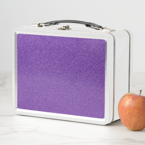 Purple Glitter Sparkle Glitter Background Metal Lunch Box