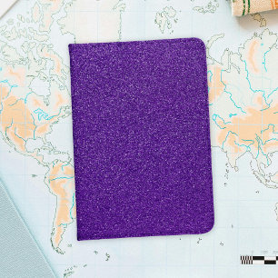 Purple Glitter, Sparkle, Glitter Background Passport Holder
