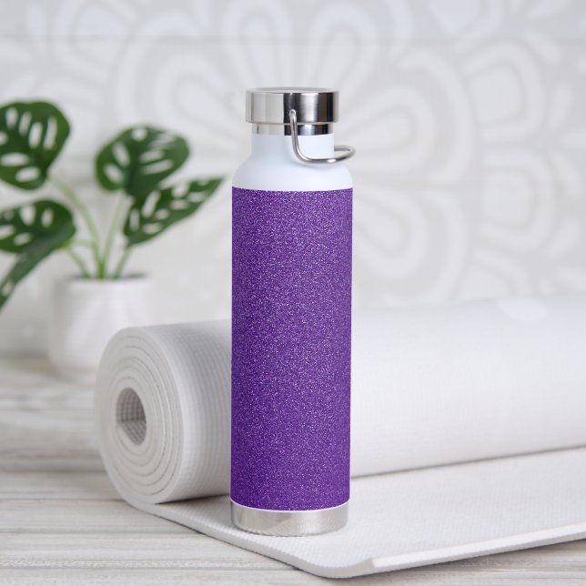 Purple Glitter, Sparkle, Glitter Background Water Bottle (Yoga)