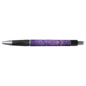 purple glitter sparkle glow shine happy pen (Front)