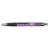 purple glitter sparkle glow shine happy pen (Back)